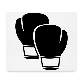 Boxhandschuhe - Mousepad (Querformat) - Weiß - Vorne