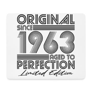 1963 Born vintage retro birthday - Mouse Pad (horizontal) - white - Front