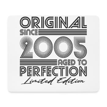 2005 vintage born vintage retro birthday - Mouse Pad (horizontal) - white - Front