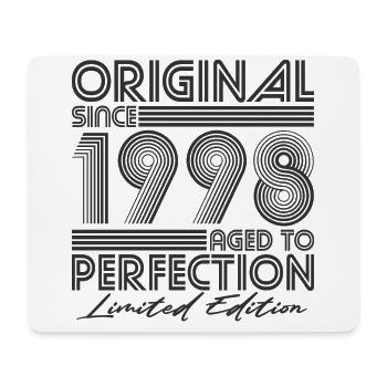 1998 Jahrgang geboren Vintage Retro Geburtstag b - Mousepad (Querformat) - Weiß - Vorne