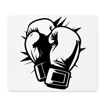 Boxing Gloves Symbol Boxing Boxing - Mouse Pad (horizontal) - white - Front