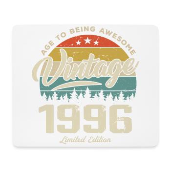 Vintage 1996 Cadeau Anniversaire Style Rétro 1996 - Tapis de souris (format paysage) - blanc - Devant