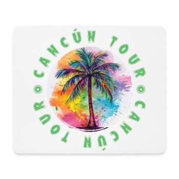 Cancun Tour Urlaub Plame Bunt - Mousepad (Querformat) - Weiß - Vorne