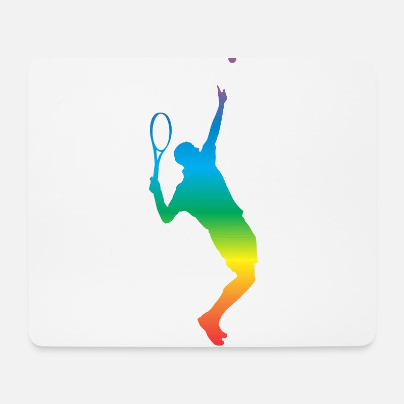 Tennis - Mousepad (Querformat) - Weiß