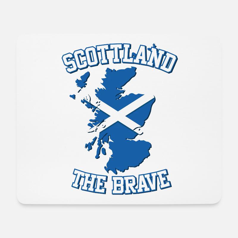 Die Mutigen Schotten aus Schottland - Mousepad (Querformat) - Weiß
