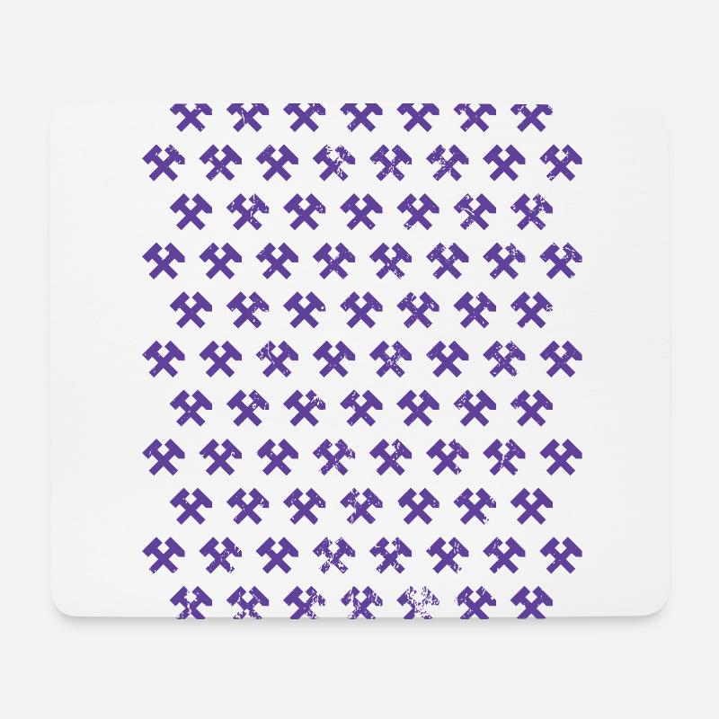 Erzgebirge Hammer - Mousepad (Querformat) - Weiß