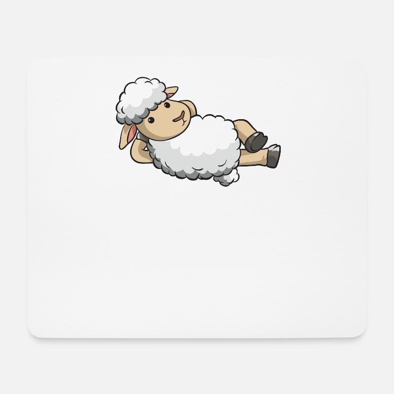 Schaf Schäfer Schafkostüm Schafe Wolle Geschenk - Mousepad (Querformat) - Weiß