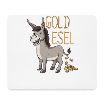 Esel Goldesel Maultier Muli Donkey Geschenk - Mousepad (Querformat) - Weiß - Vorne