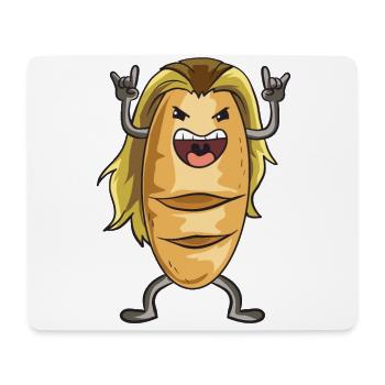 Bäcker I Rocker Brot Kostüm I Bäckerei I Backen - Mousepad (Querformat) - Weiß - Vorne