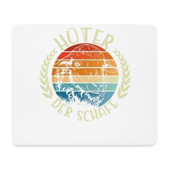 Hüter der Schafe I Landwirt Schäfer Bauer Geschenk - Mousepad (Querformat) - Weiß - Vorne