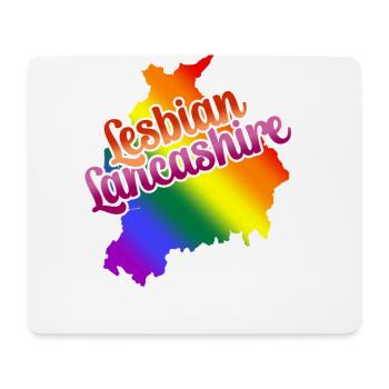 Lesbian Lancashire northern LGBTQI rainbow pride - Mouse Pad (horizontal) - white - Front