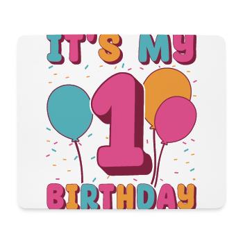 Es Ist Mein 1. Geburtstag - Mousepad (Querformat) - Weiß - Vorne