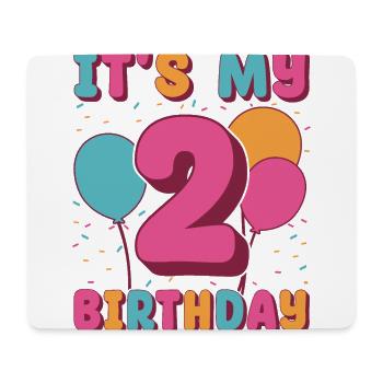 It's my 2nd birthday - Mouse Pad (horizontal) - white - Front