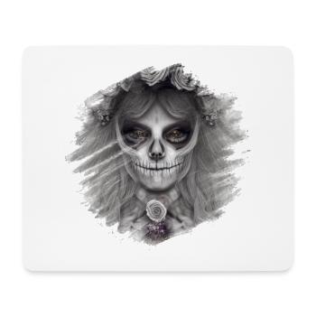 Totenkopf - Mousepad (Querformat) - Weiß - Vorne
