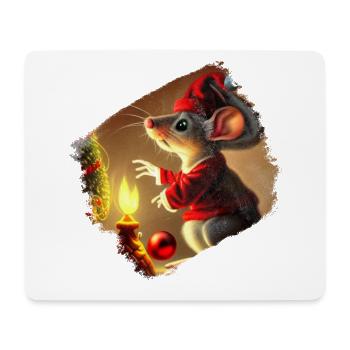 Weihnachtsgeschenk - Mousepad (Querformat) - Weiß - Vorne