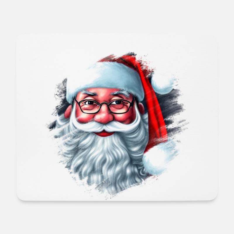 Santa - Mousepad (Querformat) - Weiß