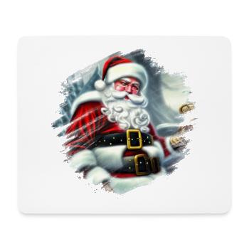 Père Noël - Tapis de souris (format paysage) - blanc - Devant