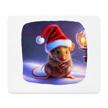 Christmas motif mouse - Mouse Pad (horizontal) - white - Front