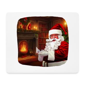 Père Noël - Tapis de souris (format paysage) - blanc - Devant