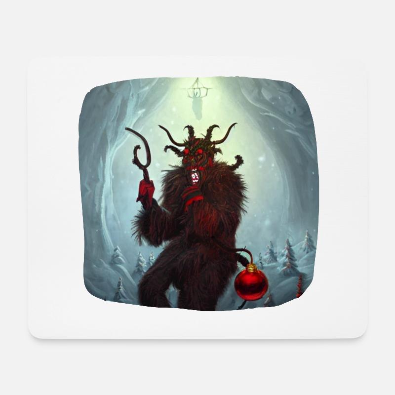 Böser Krampus - Mousepad (Querformat) - Weiß