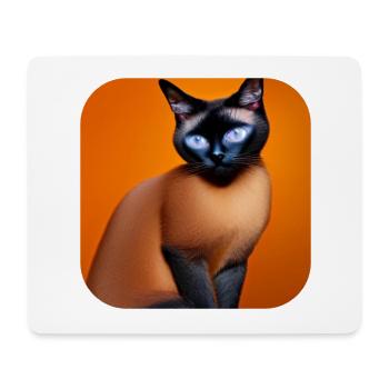 Siamkatze - Mousepad (Querformat) - Weiß - Vorne