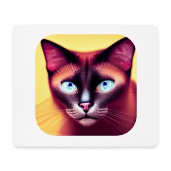 Siamkatze - Mousepad (Querformat) - Weiß - Vorne