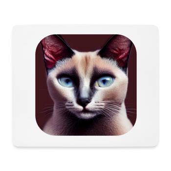 Siamkatze - Mousepad (Querformat) - Weiß - Vorne