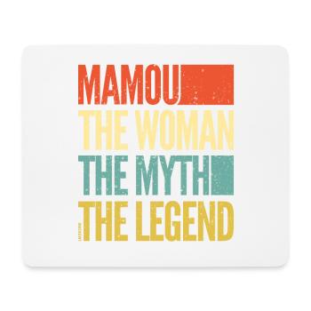 Mamou - the woman - the myth - the legend - Mamie - Tapis de souris (format paysage) - blanc - Devant