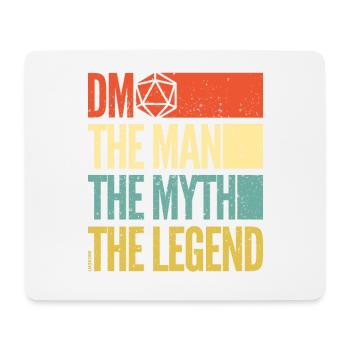 Donjons Dragons - DM der Mann, den der Mythos - Mousepad (Querformat) - Weiß - Vorne
