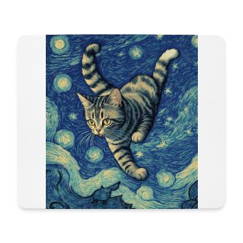 Surrealer Impressionismus Katzenimpressionismus Katzen Pa - Mousepad (Querformat) - Weiß - Vorne