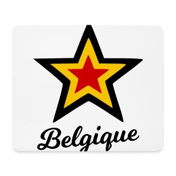 Zuhause in Belgien - Mousepad (Querformat) - Weiß - Vorne