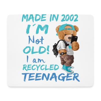 2002 Birthday Teddy funny old teenager - Mouse Pad (horizontal) - white - Front