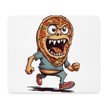 Monster Pizza Movie Night Halloween Funny Design - Mouse Pad (horizontal) - white - Front
