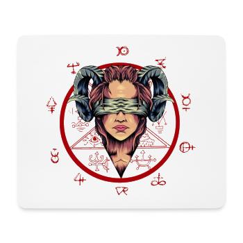 Ave Satana's Ritual Oracle - Mouse Pad (horizontal) - white - Front