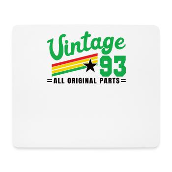 1993 Birthday Vintage All Original Parts No III - Mouse Pad (horizontal) - white - Front