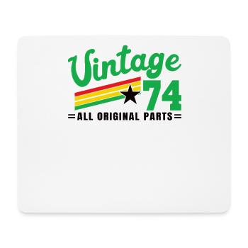 1974 Birthday Vintage All Original Parts No III - Mouse Pad (horizontal) - white - Front
