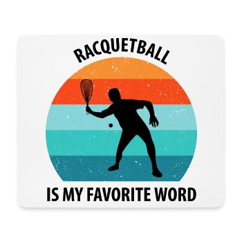 Racqueetball - Mouse Pad (horizontal) - white - Front