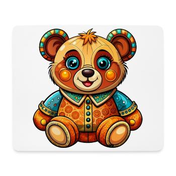 Mignon nounours - Tapis de souris (format paysage) - blanc - Devant