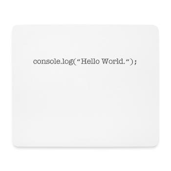 Javascript Developer Geek - Mousepad (Querformat) - Weiß - Vorne