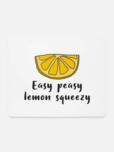 Lemon Lemon Easy peasy lemon squeezy - Mouse Pad (horizontal) - white