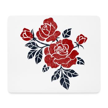 Floral - Mouse Pad (horizontal) - white - Front