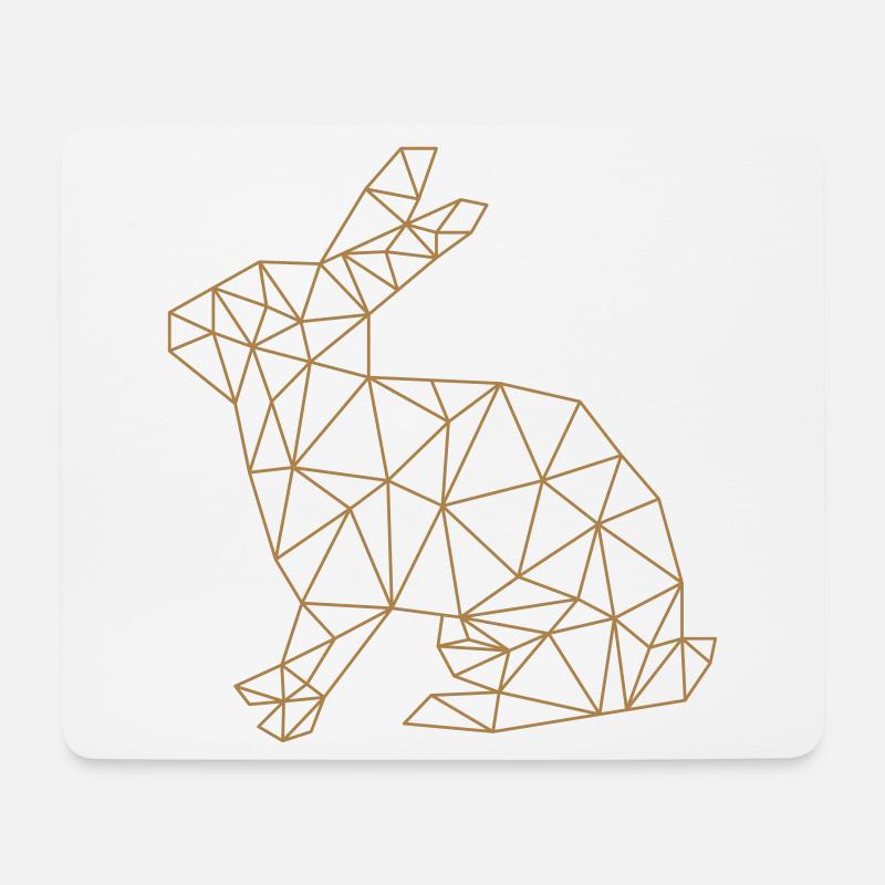 hase - Mousepad (Querformat) - Weiß