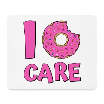 I donut care - Mousepad (Querformat) - Weiß - Vorne