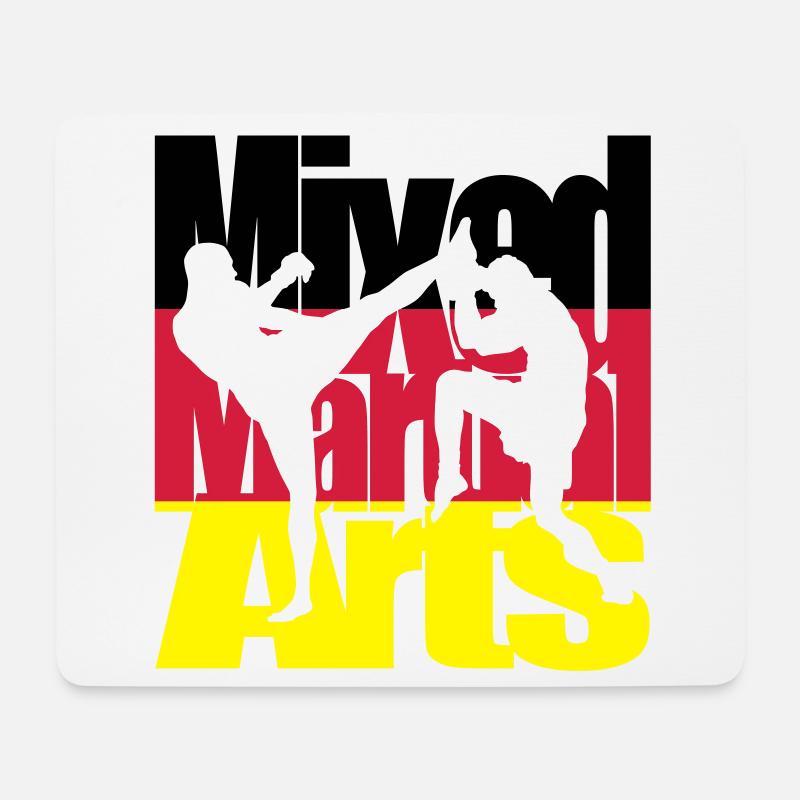 Mixed Martial Arts Deutsch - Mousepad (Querformat) - Weiß