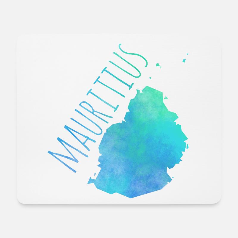 Mauritius - Mousepad (Querformat) - Weiß