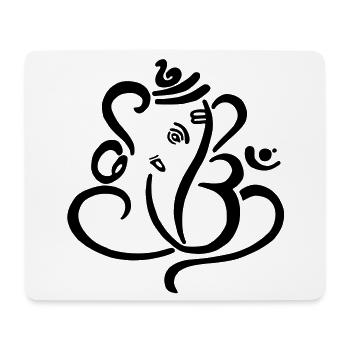 Ganesha - Mousepad (Querformat) - Weiß - Vorne