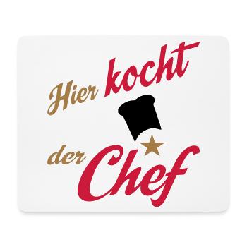 kochen - Mousepad (Querformat) - Weiß - Vorne
