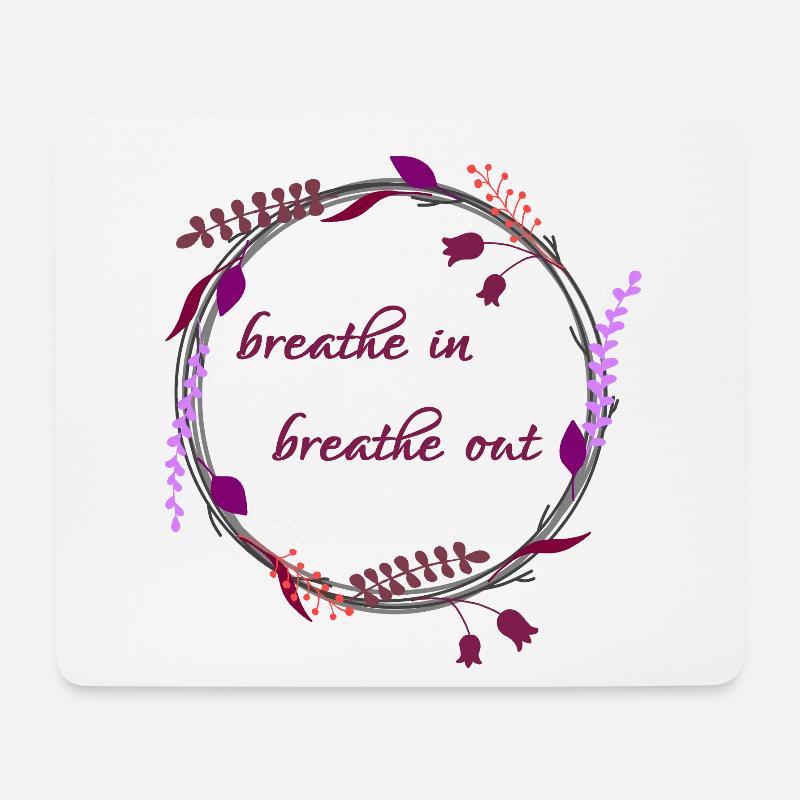 Relax - Mousepad (Querformat) - Weiß