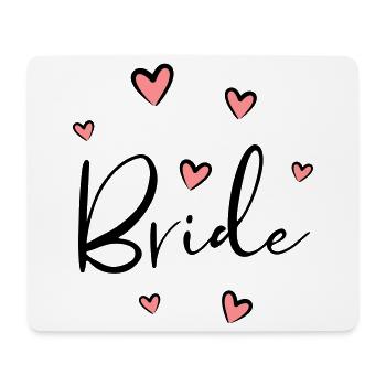 Bride Heart Bachelorette Party Gift - Mouse Pad (horizontal) - white - Front
