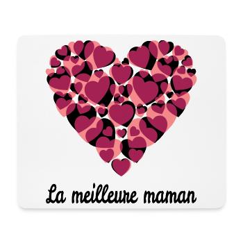 la meilleure maman - Mousepad (Querformat) - Weiß - Vorne
